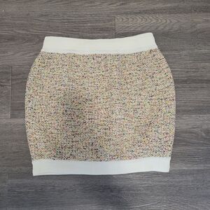 L'ATISTE White Mini Pencil Skirt for Night Out